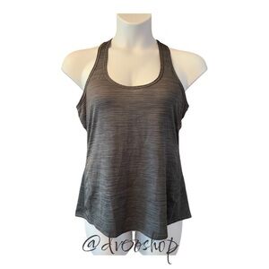 Athleta Large Grey Spinner Racerback Tank Top EUC